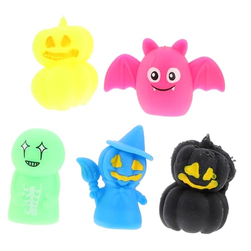 Abaodam 5 Stück Teiliges Halloween Fingerpuppen Niedliche TPR Handpuppen für Halloween Deko Interaktives für Partys Mitgebsel Abaodam 5 Stück Teiliges Halloween Fingerpuppen Niedliche TPR Handpuppen für Halloween Deko Interaktives für Partys Mitgebsel von Abaodam