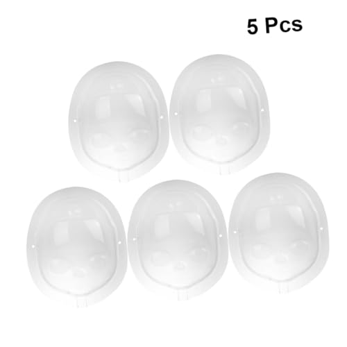 Abaodam 5 Stück Teiliges Mini Puppen gesichtsmasken Transparent mit Doppelösen Staubdichtes Wiederverwendbares Zubehör für DIY Puppenbasteln und Mini Tier Masken Abaodam 5 Stück Teiliges Mini Puppen gesichtsmasken Transparent mit Doppelösen Staubdichtes Wiederverwendbares Zubehör für DIY Puppenbasteln und Mini Tier Masken von Abaodam