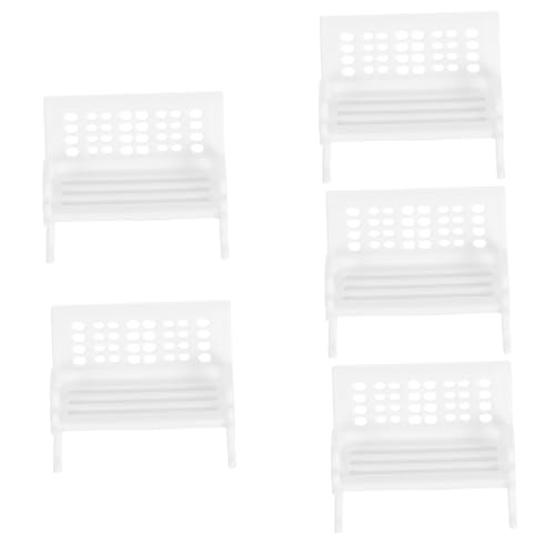 Abaodam 5 Stück Teiliges Miniatur Kunststoffstuhl Kleine Maßstab Couch für Desktop Dekoration Realistische Gartenbank Nachbildung Leicht Tragbar Vielseitig für Miniatur Szenen Geeignet Abaodam 5 Stück Teiliges Miniatur Kunststoffstuhl Kleine Maßstab Couch für Desktop Dekoration Realistische Gartenbank Nachbildung Leicht Tragbar Vielseitig für Miniatur Szenen Geeignet von Abaodam