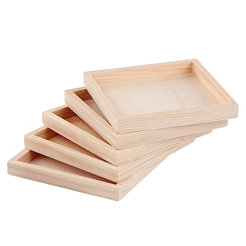 Abaodam 5 Stücke Puzzle Lagerung Trays Holz Trays Für Puzzle Halter 3D Puzzle Organizer von Abaodam