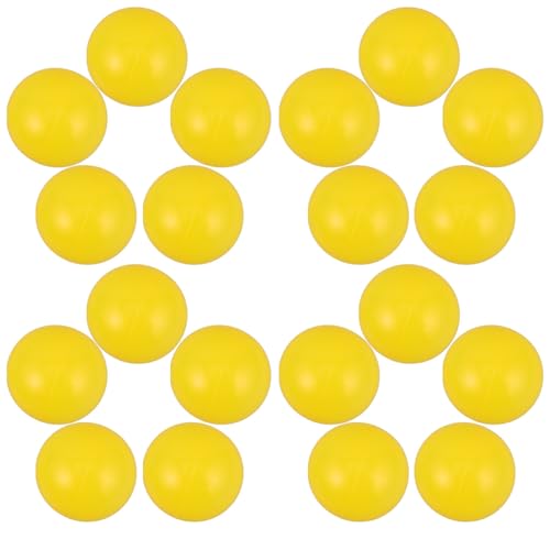 Abaodam 50 Pcs Ocean Ball Innen Ball Box Pit Ball Grube Für Babys Ball Topfkugeln Runde Geformte Bälle Ball Boxe Bälle Ball Grube Für Kugeln Für Ballgrube Kleine Kugeln Gelbe Plastik von Abaodam