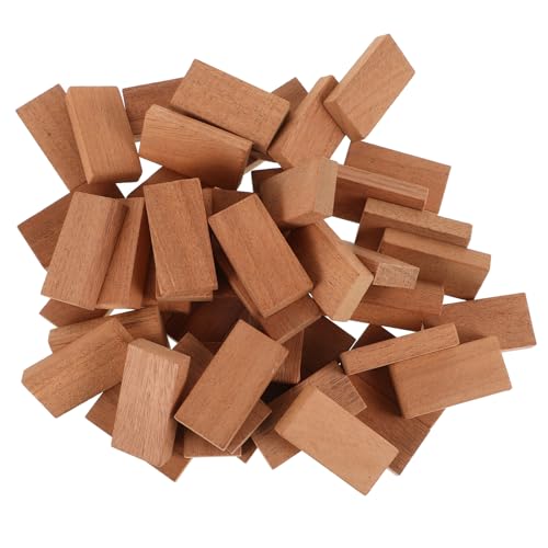 Abaodam 50 Stück Domino Spiel Reise Dominosteine Domino Tisch Mini Brettspiele Brettspiele Mini Dominosteine Interessantes Domino Hellbraun Aus Holz von Abaodam