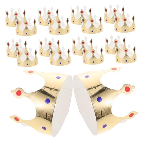 Abaodam 50 Stück Geburtstagskronenhut Kronenkinder Goldene Partyhüte Prinzessinnenkronen Für Kleine Mädchen Partyhüte Für Alles Zum Geburtstag Hut Geburtstagshut Papier von Abaodam