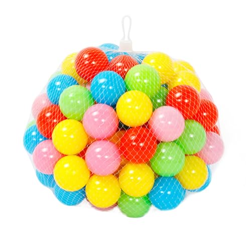 Abaodam 50 Stück Kinder Ball Kinder Ball Kinder Ball Kinderspielzeug Spielhaus Spielzeug Erleuchtendes Spielzeug Kunststoff Ball Bunter Ball Pädagogisches von Abaodam