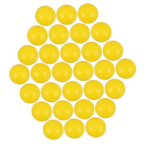 Abaodam 50 Stück Meeresball Freizeitspielzeug Runder Plastikball Bällebad für Babys Bällebad für Bällebad, Bälle, Mädchen Kugeltopfbälle Plastikkugeln Yellow von Abaodam