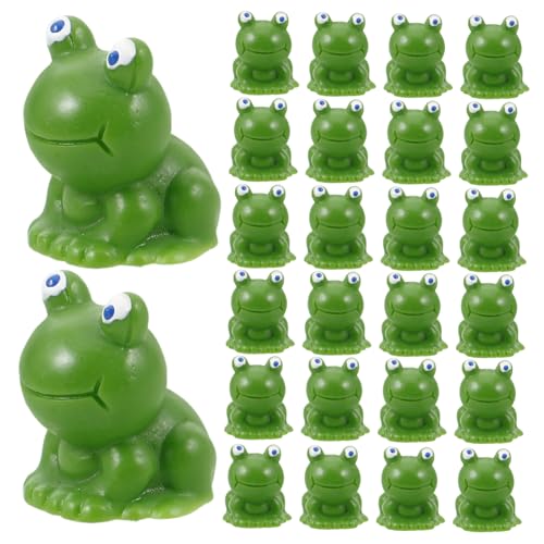 Abaodam 50 Stück Mini Frosch Statue Kleines Spielzeug Mini Tier Frosch Dekorationen Tierfiguren Mini Frosch Skulptur Puppenhaus Aquarium Miniatur Frosch Figuren Aquarium von Abaodam