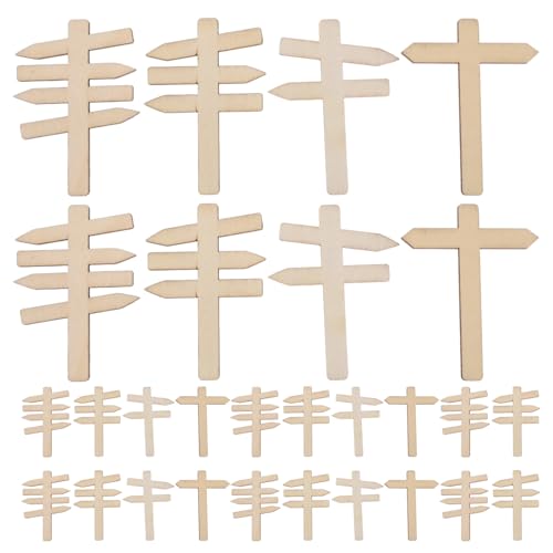 Abaodam 50 Stück Teiliges Mini Holz Verkehrszeichen Blanko Straßenschilder zum Bemalen für DIY Lernspielzeug Miniatur Dekor für Puppenhäuser und Kreatives Basteln Abaodam 50 Stück Teiliges Mini Holz Verkehrszeichen Blanko Straßenschilder zum Bemalen für DIY Lernspielzeug Miniatur Dekor für Puppenhäuser und Kreatives Basteln von Abaodam