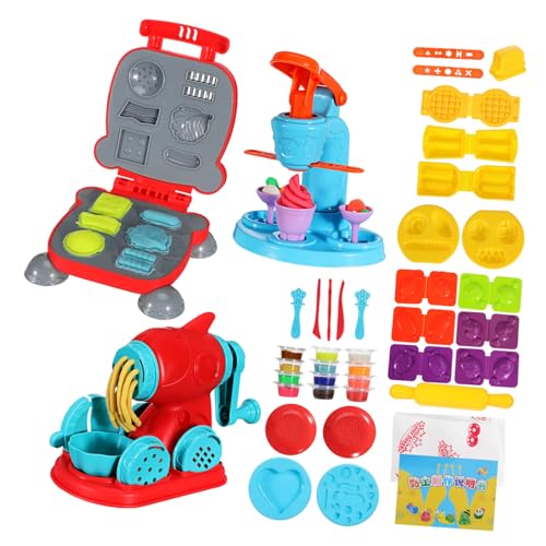 Abaodam 51 Teiliges Knet für Eismaschine Nudel und Hamburger Maschine Vielfältigem Zubehör für Kreatives Fördert Feinmotorik und Rollenspiel Geeignet für Jungen und Mädchen Ab Jahren Abaodam 51 Teiliges Knet für Eismaschine Nudel und Hamburger Maschine Vielfältigem Zubehör für Kreatives Fördert Feinmotorik und Rollenspiel Geeignet für Jungen und Mädchen Ab Jahren von Abaodam