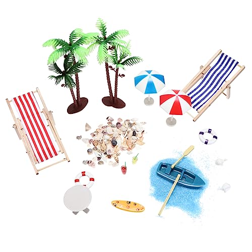 Abaodam 54 STK Sommer Accessoires strandspielzeug sandspielzeug Strand Szene Handwerk verzierung Zen-Gartendekoration am Strand miniteich deko Wohnkultur Mini-House-Szenendekore von Abaodam