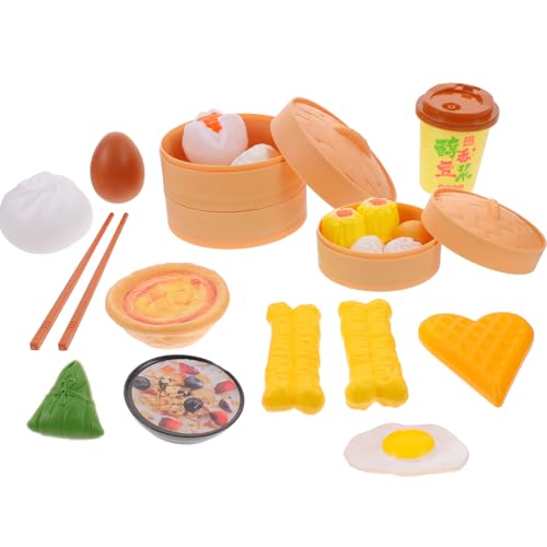 Abaodam 58st Küchenspielzeug Mini- Eierkarton Feinschmecker Spielküchenzubehör Hühnerspielzeug Probieren Dim-Sum- Kinderspielzeug Plastik Colorful von Abaodam