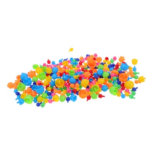 Abaodam 592 Stück Pilznagelspielzeug bastelset basteln für pädagogische Spiele bastelset für Puzzle-Pflock guter Motor Pilznägel Steckpuzzles Pilz Nagelpuzzle Plastik von Abaodam