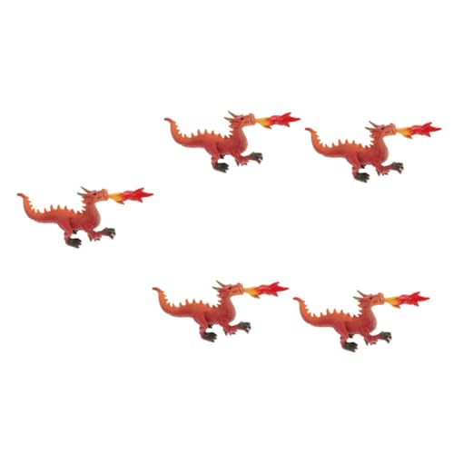 Abaodam 5St Drachenspielzeug Living Room Decoration wohnzimmerdeko Dragons Spielzeug Drachen Spielzeug playmobile Drachen Drachendekore Drachenfigur Heimdekoration Drachenschmuck Plastik von Abaodam