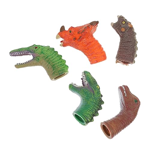 Abaodam 5St Handpuppenspielzeug Puzzle-Spielzeug Gehirnspielzeug Tierische Fingerpuppen hühner Spielzeug Dinosaurier handpuppe Dinosaurier-Puppe Fingerpuppen Spielzeug Plastik von Abaodam