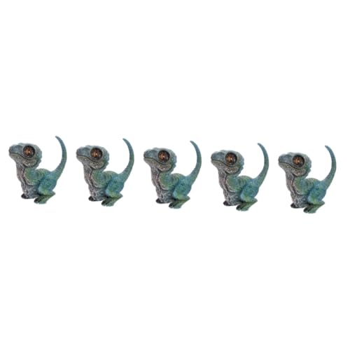 Abaodam 5St Velociraptor-Spielzeug Dinosaurier-Figur-Dekor Dinosaurier-Statue für Kinder Spielzeug für Kinder kinderspielzeug Dinosaurier-Dekoration realistische dinosaurierverzierung Harz von Abaodam