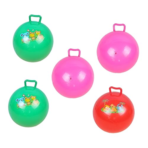 Abaodam 5St den Ball klopfen Hüpfbälle für Kinder Hüpfball aufblasbare Bälle Kinder Gymnastikball Hüpfspielzeug kinderspiele Kinder Spiele Springender Ball für Kinder Kugel handhaben PVC von Abaodam