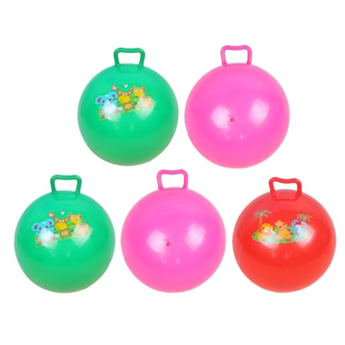 Abaodam 5St den Ball klopfen Hüpfball für aufblasbarer Hüpfball Springender Ball Hüpfspielzeug kinderspiele Spiele hüpfen mit dem Ball Cartoon-Muster-Hopping-Ball PVC von Abaodam