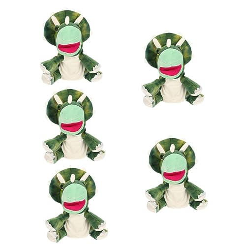 Abaodam 5St handpuppe plüsch handpuppe Tierspielzeug für Kinder Handpuppen für Marionette Plüschtiere interaktives Spielzeug Kinder Puppen entzückende Handpuppe lustige Plüschpuppe Green von Abaodam