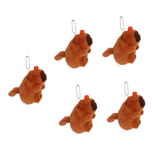 Abaodam 5st Capybara-Puppe Schöne Kuscheltiere Plüschtiere Stofftierpuppe Bett Plüschtier Plüschspielzeug Geschmeidige Plüschpuppe Plüsch-Puppe-Ornament Plüschtier-Spielzeug Tuch Brown von Abaodam