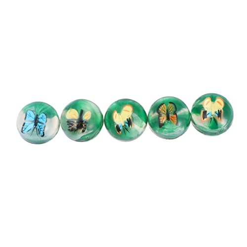 Abaodam 5st Lernspielzeug Für Kinder Mini-Trichter Kinder Spielset Bulk-Spielzeug Für Kinder Lustige Hüpfbälle Elastisches Ballspielzeug Weltraumspielzeug Kleiner Hüpfball Green von Abaodam