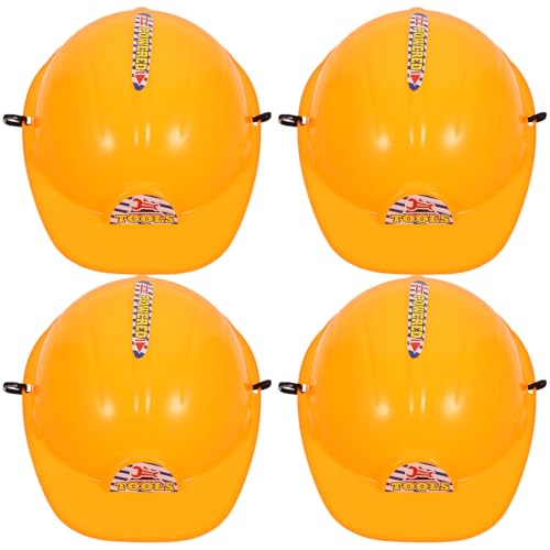 Abaodam 5st Simulations Helm Konstruktionsspielzeug Baumützen Für Schutzhelm Für Kleinkinder Bauschutzhelme Für Bauhüte Für Kinderparty Bauhelm Kinderhelm Orange Abs von Abaodam