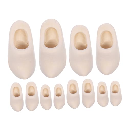 Abaodam 6 Paare Mini Holzschuhe Unlackierte Miniatur Holzschuhe Zum Bemalen DIY Puppenhaus Deko Handwerksbedarf Für Rollenspiel Und Modellbau Abaodam 6 Paare Mini Holzschuhe Unlackierte Miniatur Holzschuhe Zum Bemalen DIY Puppenhaus Deko Handwerksbedarf Für Rollenspiel Und Modellbau von Abaodam