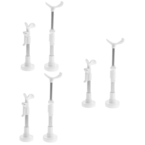 Abaodam 6 STK Puppenständer Stützständer Für Puppen Puppenkleidung Puppenhalter Steht Kohl Actionfiguren Stehen Stützgestelle Für Puppen Aktion Bjd-Puppen Marionette Weiß Stand Legierung von Abaodam