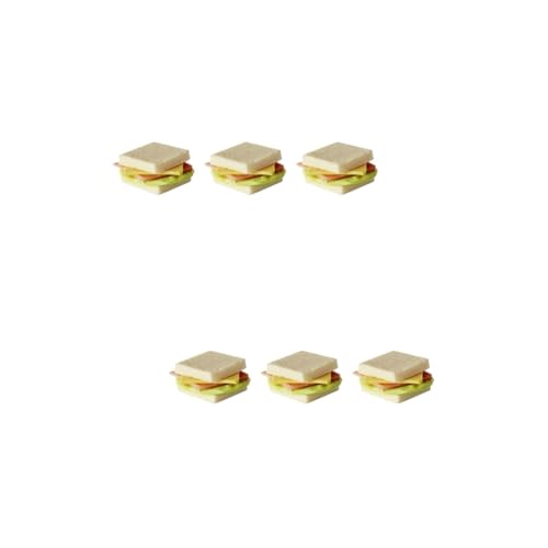 Abaodam 6 STK Simulation Mini-Sandwich für Kinder kindergeschenke Telefondekore Essen tortendeko Einschulung Partyzubehör Mini-Zubehör Mode schmücken Ornamente von Abaodam