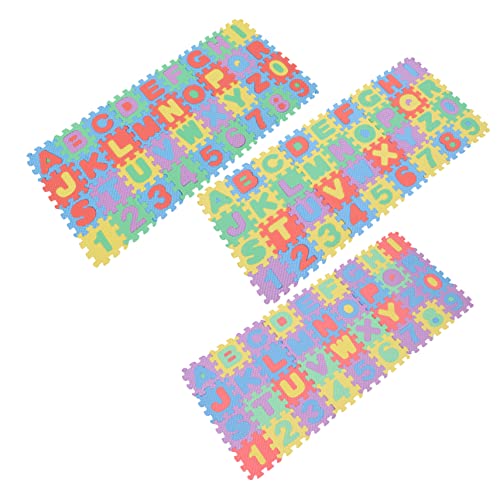 Abaodam 6 Sätze Brief Krabbel Matte Puzzlematte fußmatte Spielzeugmatte Play mat for Babies Rug mat Floored spielmatte puzzlekleber Puzzle-Bodenmatte ABC-Matten für den Boden Babymatte Eva von Abaodam