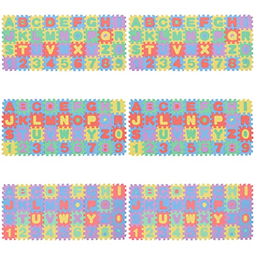 Abaodam 6 Sätze Brief Krabbel Matte Puzzlematte fußmatte kinderknallzeug Crawling mat Puzzle Matte spielmatte puzzlekleber -Bodenmatte schäumende Fliesen für Boden Babymatte Eva von Abaodam