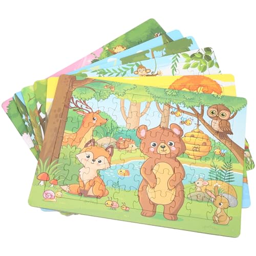 Abaodam 6 Sätze Tierpuzzles Aus Papier Spiele Tiere Rätsel Pädagogisches Puzzle Kinderpuzzle Passende Puzzles Für Puzzle Für von Abaodam