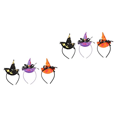 Abaodam 6 Stk Hexenhut Stirnband Stirnbänder aus Spinnennetzen Halloween-Kopfschmuck halloween haarspangen haarspange halloween Cosplay Hexenhut Kopfschmuck Hexenhut Haarbänder Tuch von Abaodam