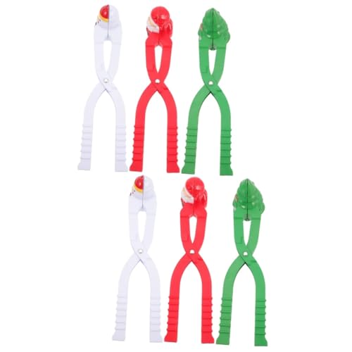 Abaodam 6 STK Schneeballclips Für Kinder Schneemann-schneeball-Clip Tragbare Schneeballmaschinen Schneeballschlacht Schneespielzeug Schneeballzange Winterspielzeug Im Freien Plastik von Abaodam