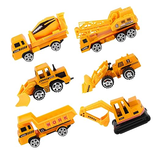 Abaodam 6 Stück Auto zurückziehen puppenwagen kinderspielzeug Auto Spielzeugautos für Toy Cars Flugzeug Kinderautospielzeug Simulations-LKW- von Abaodam