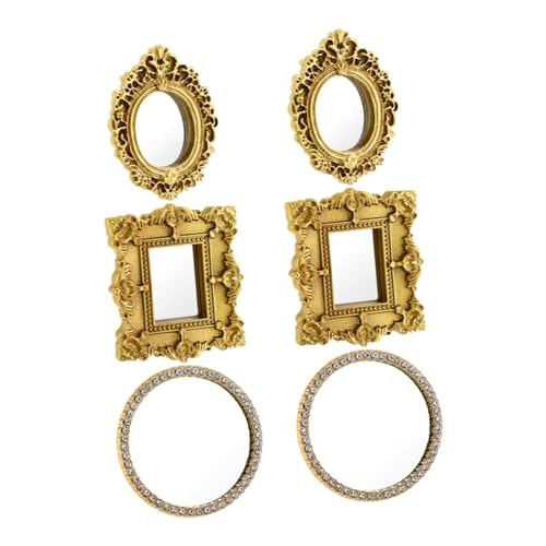 Abaodam 6 Stück Maßstab Ornate Resin Rahmen in Antik Gold Mini Puppenhaus Dekoration für Viktorianische Schlafzimmer und Feenhaus Accessoires Abaodam 6 Stück Maßstab Ornate Resin Rahmen in Antik Gold Mini Puppenhaus Dekoration für Viktorianische Schlafzimmer und Feenhaus Accessoires von Abaodam