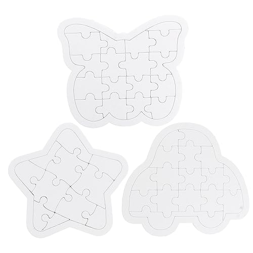 Abaodam 6 Stück Puzzle Spielzeug Für Spielzeug Für Kinderspielzeug Weißes Papier von Abaodam