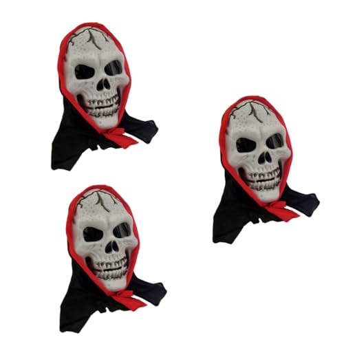 Abaodam 6 Stück Skelettmasken Partymasken Schreckliche Masken Requisiten Karnevalsmasken Halloween Masken von Abaodam