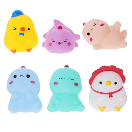 Abaodam 6 Stück Teiliges Badespielzeug aus Weichem Vinyl Quietschende Tierfiguren Kompakte für Junge Mädchen Fördert Handmotorik Sicher und Langlebig für Badewanne und Wasserspaß Abaodam 6 Stück Teiliges Badespielzeug aus Weichem Vinyl Quietschende Tierfiguren Kompakte für Junge Mädchen Fördert Handmotorik Sicher und Langlebig für Badewanne und Wasserspaß von Abaodam