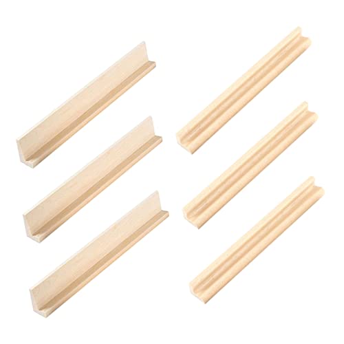Abaodam 6 Stück Teiliges Holz Domino Ständer Multifunktionale Domino Basen und Tabletts Wiederverwendbare DIY Holzständer für Karten Stabile Tischaufsteller und Spielspaß Abaodam 6 Stück Teiliges Holz Domino Ständer Multifunktionale Domino Basen und Tabletts Wiederverwendbare DIY Holzständer für Karten Stabile Tischaufsteller und Spielspaß von Abaodam