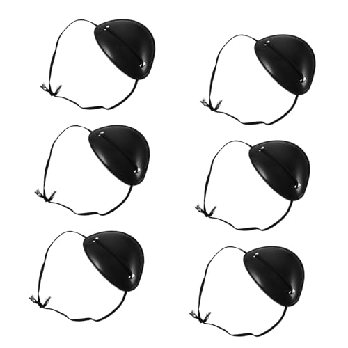 Abaodam 6 Stück Teiliges Piraten Augenklappe aus Leichtem Kunststoff Verstellbare Elastische Augen Maske für Halloween Kostüm und Cosplay Partys Atmungsaktiv und Komfortabel zu Tragen Abaodam 6 Stück Teiliges Piraten Augenklappe aus Leichtem Kunststoff Verstellbare Elastische Augen Maske für Halloween Kostüm und Cosplay Partys Atmungsaktiv und Komfortabel zu Tragen von Abaodam