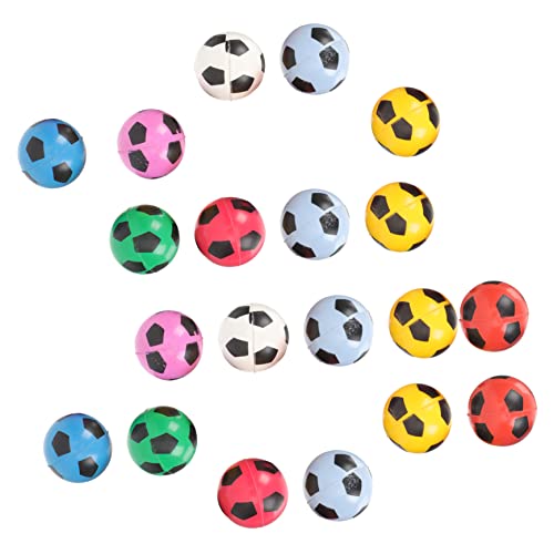 Abaodam 60 Stk Flummi Schaumstoff-Fußball Mini-Sportbälle Mini-Fußball große Fußbälle Fußball aus Schaumstoff stringy balls gummiball Mini-Hüpfbälle Hüpfbälle für Kinder Synthesekautschuk von Abaodam