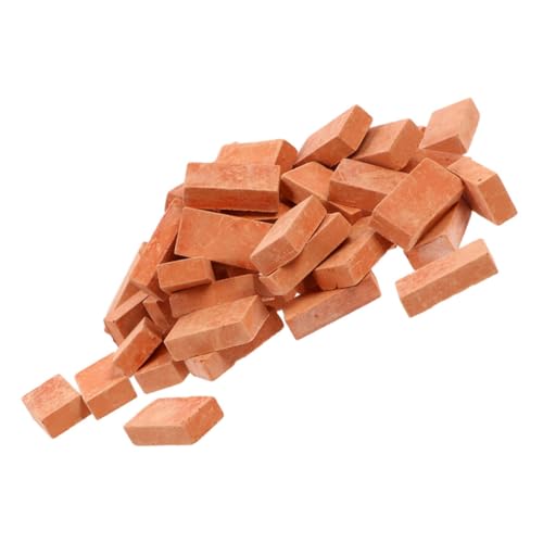 Abaodam 60 Stück Maßstab Rote Mini Steine für DIY Sandtisch Mikro Landschaft Modellbau Puppenhaus Dekoration Kreative Bausteine Abaodam 60 Stück Maßstab Rote Mini Steine für DIY Sandtisch Mikro Landschaft Modellbau Puppenhaus Dekoration Kreative Bausteine von Abaodam