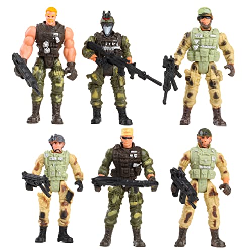 Abaodam 6St Militärsoldatenmodell Spielzeug Toys Kinder-Soldaten-Spielzeug Soldaten Figur Armee Spielset Modelle von Soldatenfiguren Kindersoldatenfiguren Plastik Green von Abaodam