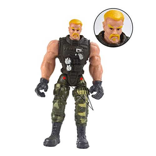 Abaodam 6St Spezialeinheiten für Spezialeinheiten Soldat-Actionfigur interaktives Interactive Toys Kunststoff Special Forces-Palything Modell Spezialeinheiten von Abaodam