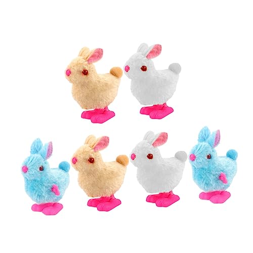 Abaodam 6St Springender Hase Party Spielzeug für Kinder kinderspielzeug Toys jucarii pentru copii Küken Stofftier Goodie-Bag-Füller Cartoon-Heimschmuck Kinderfest-Spielzeug Plüsch von Abaodam