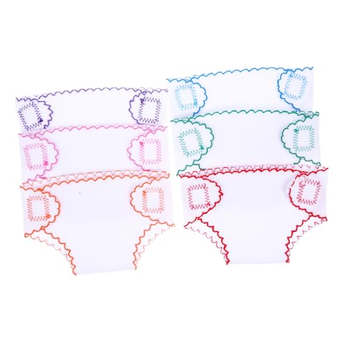 Abaodam 6St Stoffwindeln Babypuppenkleidung Mini-Puppenwindel für Babypuppen Babykostüm Babyzubehör doof puppenwindeln Puppen windel Windeln für Minipuppe Windelhose für von Abaodam