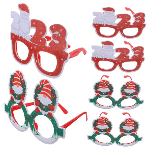 Abaodam 6St kinderferngläser faschingsbrille weihachtsgeschenk dekoring weihnachten christmas décor dekobrille schnapsgläser Brillengestelle für Weihnachten Brillen zu Weihnachten Plastik von Abaodam