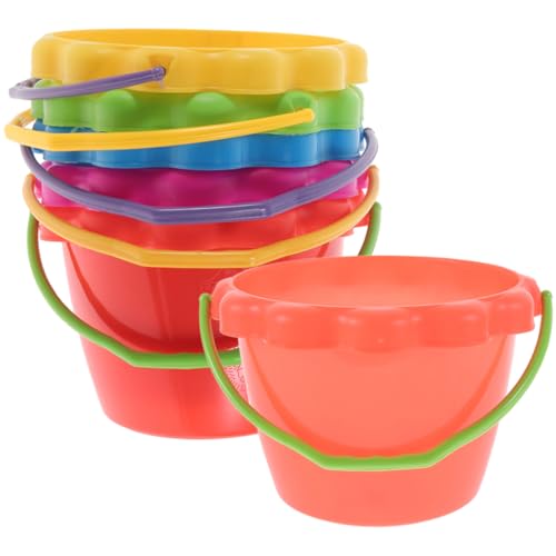 Abaodam 6Stücke Teiliges Sandspielzeug für Bunte Strand Eimer Tragbar und Vielseitig für Wasser und Sandspiele für Sommeraktivitäten Am Strand Garten Abaodam 6Stücke Teiliges Sandspielzeug für Bunte Strand Eimer Tragbar und Vielseitig für Wasser und Sandspiele für Sommeraktivitäten Am Strand Garten von Abaodam