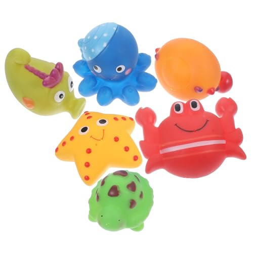 Abaodam 6st Badespielzeug Für Babys Wasserspielzeug Kinderspielzeug Kleintierspielzeug Dusche Cartoon Tiere Wasserspielzeug Pool-wasserspielzeug Cartoon- Vinyl von Abaodam