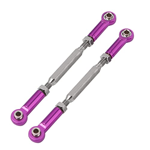 Abaodam 6st Zugstange Rc-autoteile Rc Lenkstangenende Rc-lenkgestänge Rc Aufhängestange Rc Einstellbar Rc Auto Verbindungsstange Rc Autos Ersatz Rc-lenkstange Aluminiumlegierung Violett von Abaodam