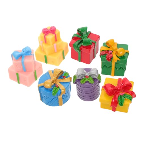 Abaodam 7 Stück Teiliges Miniatur Witterungsbeständigem Harz Realistische Mini-geschenkboxen für DIY-basteln Puppenhaus-Dekoration Kompakte Bunte Abaodam 7 Stück Teiliges Miniatur Witterungsbeständigem Harz Realistische Mini-geschenkboxen für DIY-basteln Puppenhaus-Dekoration Kompakte Bunte von Abaodam